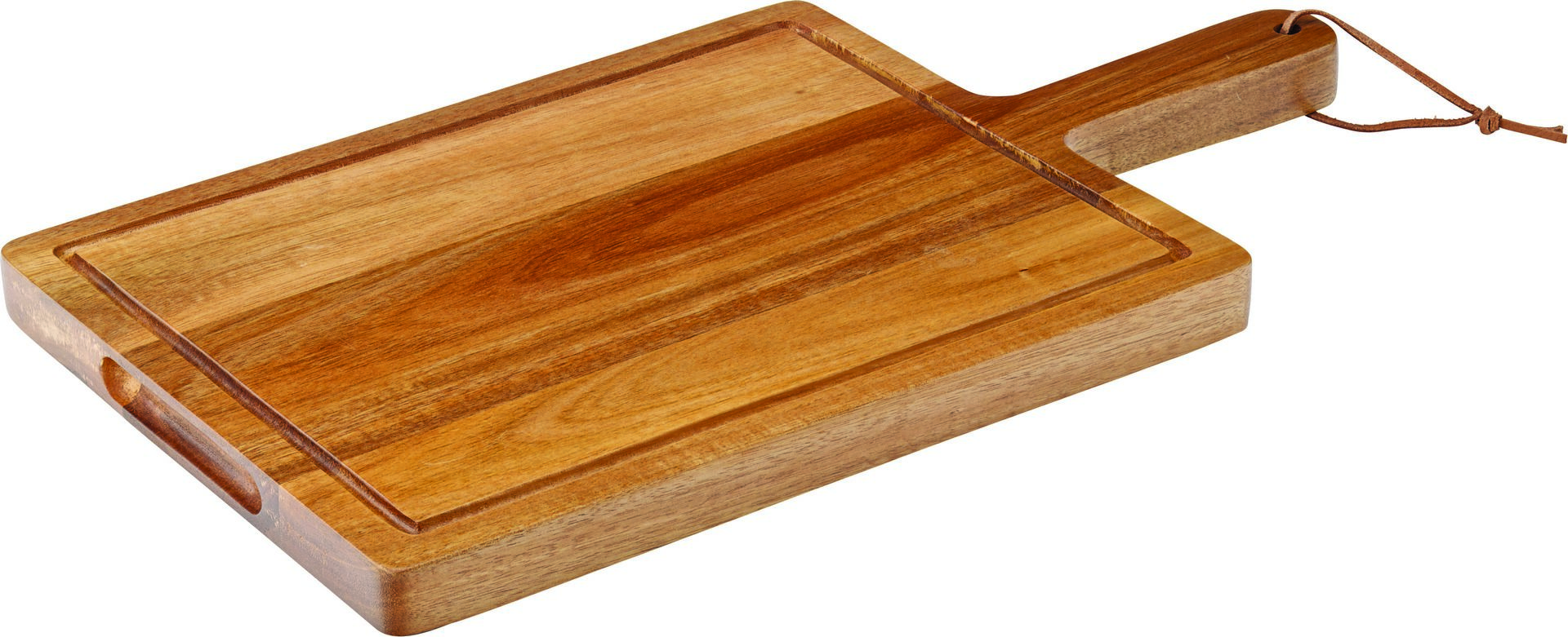 Chicago Acacia Board & Leather Strap 11.75 x 9" - Pack of 6