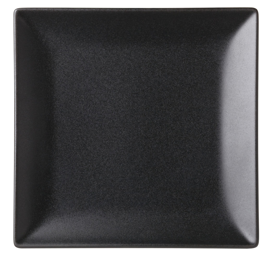 Noir Square  Black Plate 7" (18cm) - Pack of 12