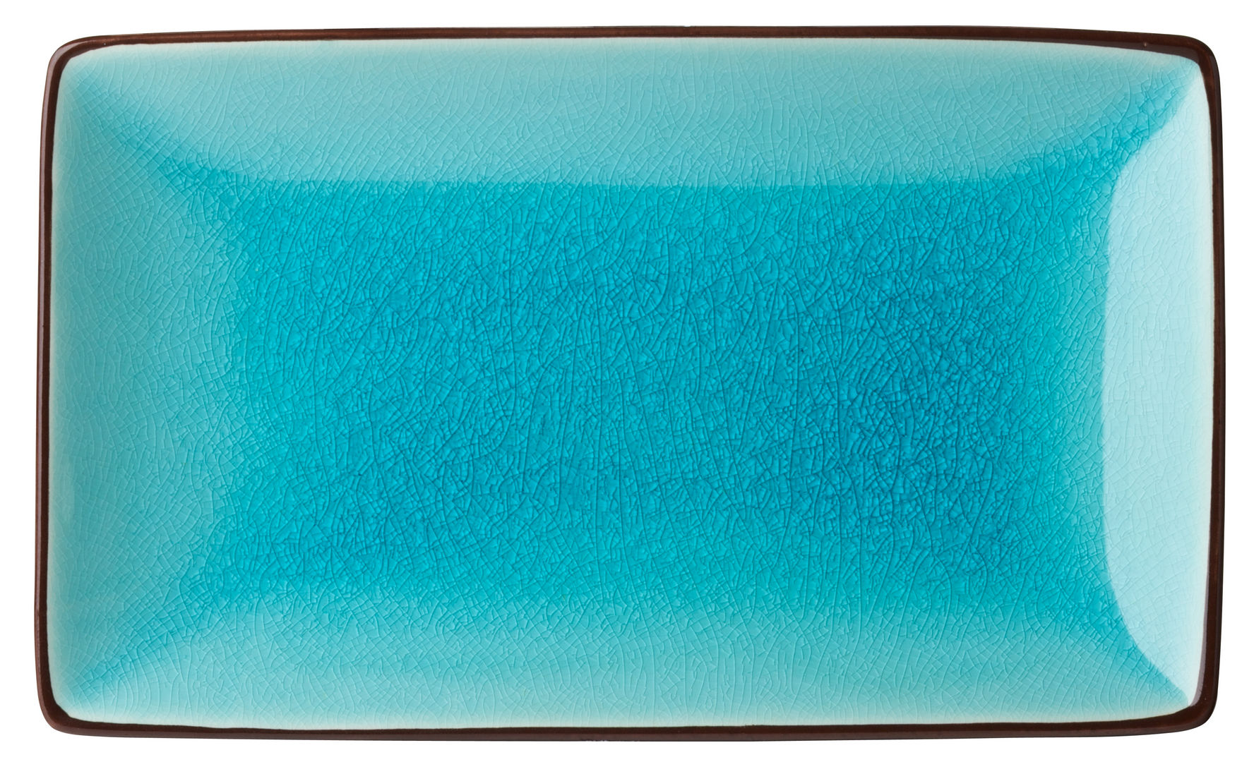 Aqua Rectangular Plate 8.5 x 5.5" (21 x 14cm) - Pack of 6