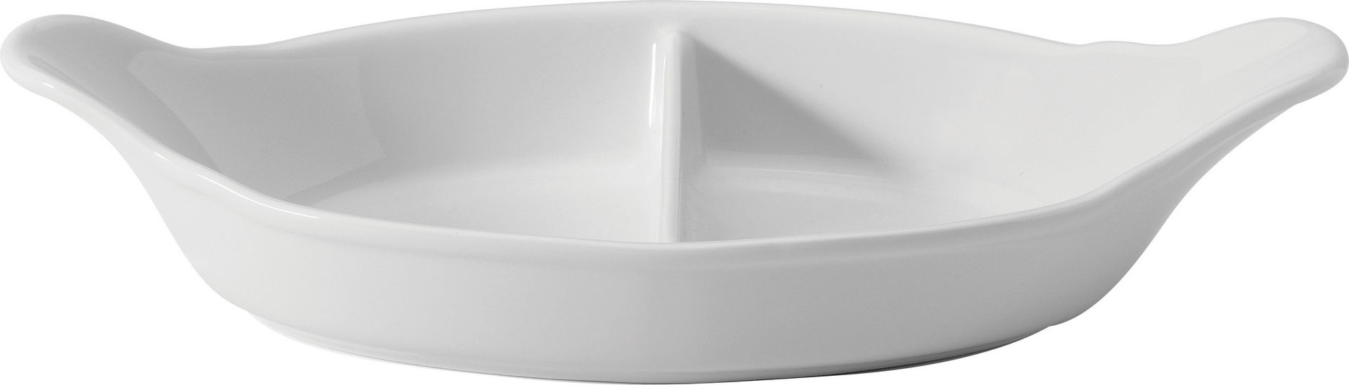 Titan Oval Eared Divided Dishes 11" (28cm) - Pack of 4 1 Titan Oval Eared Divided Dishes 11" (28cm)