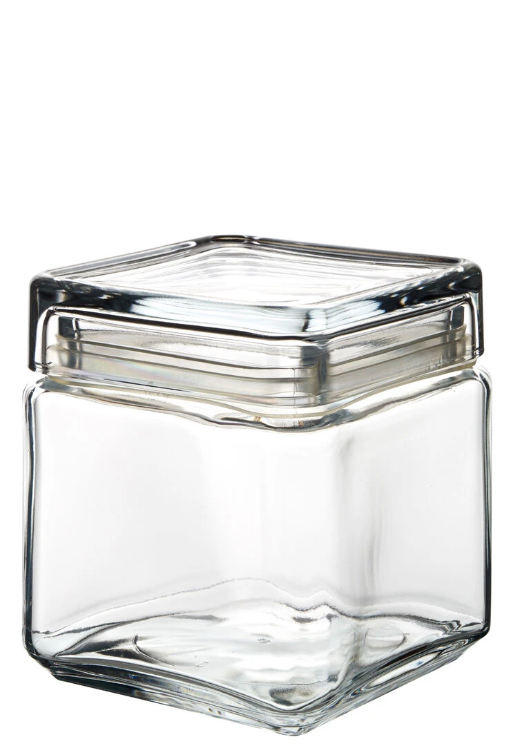 Square Biscotti Jar 1L - Pack of 6 1 biscotti jar