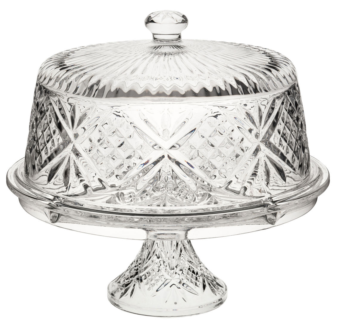 Vintage Cake Dome & Stand 12" (30cm) - Pack of 1