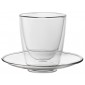 Double - Walled Cappuccino Cup and Saucer 7.75oz
