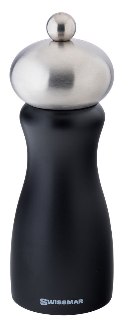 Belle Black Matte Salt Mill 6" (15cm) - Pack of 6