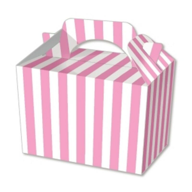 Pink Candy Stripe Party Meal Boxes - We Can Source It