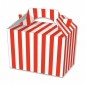 Red Candy Stripe Party Meal Box