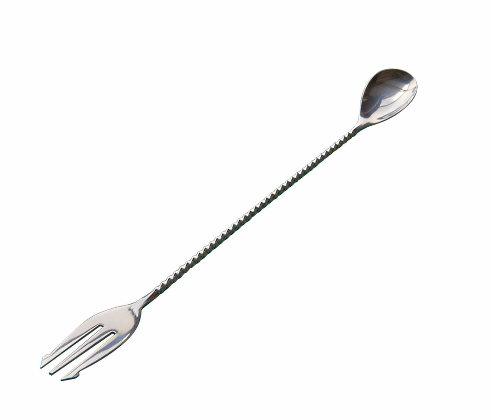 Stainless Steel Mezclar Cocktail Spoon With Fork 30cm 1 spoons cocktails