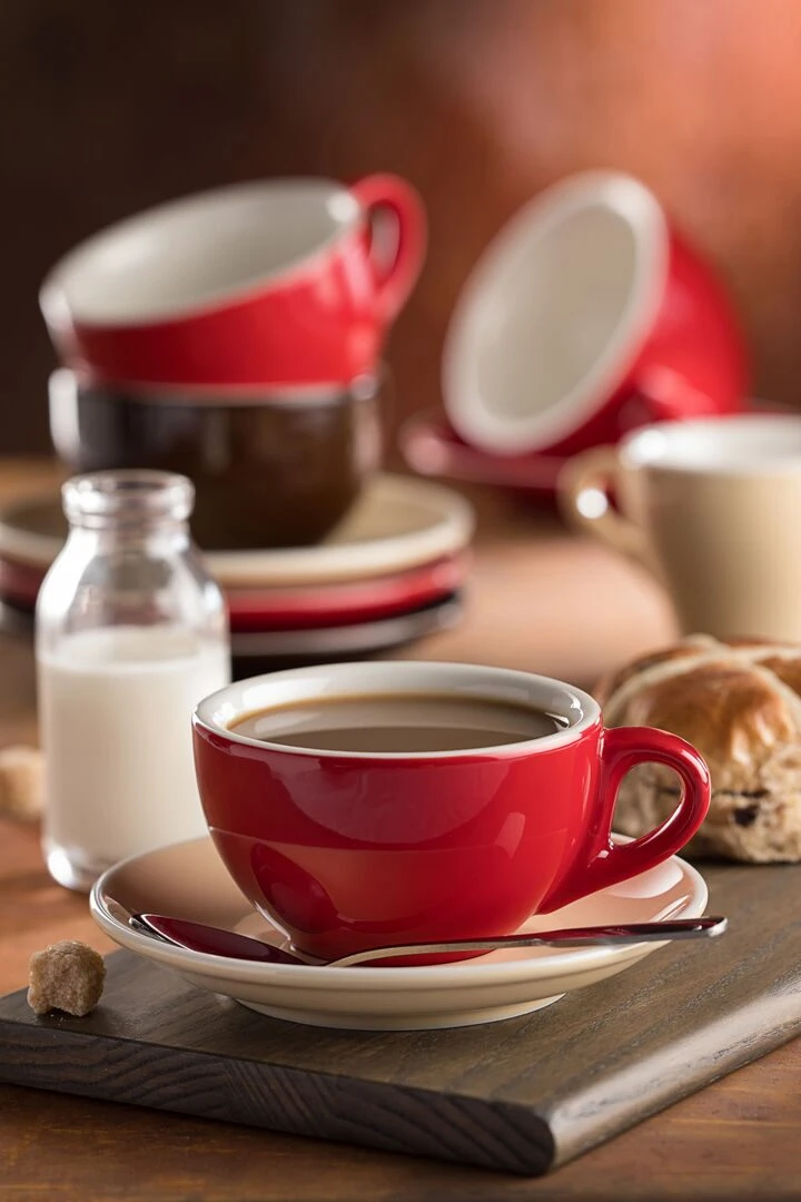 Barista Cappuccino†Red Cup 7oz (20cl) - Pack of 12 2 Barista Cappuccino†Red Cup 7oz (20cl) - Pack of 12 - Image 2