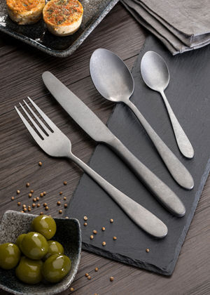 Manhattan Stonewash Tea Spoon - Pack of 12 2 Manhattan Stonewash Tea Spoon - Pack of 12 - Image 2