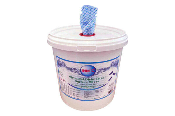 Tub of 500 Virucidal Disinfectant Surface Wipes