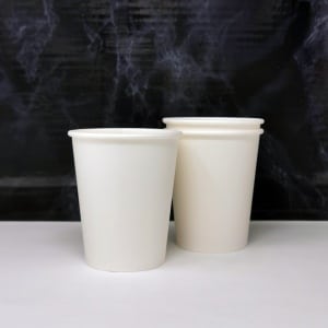 White Single Walled Paper Coffee Cups - 8oz