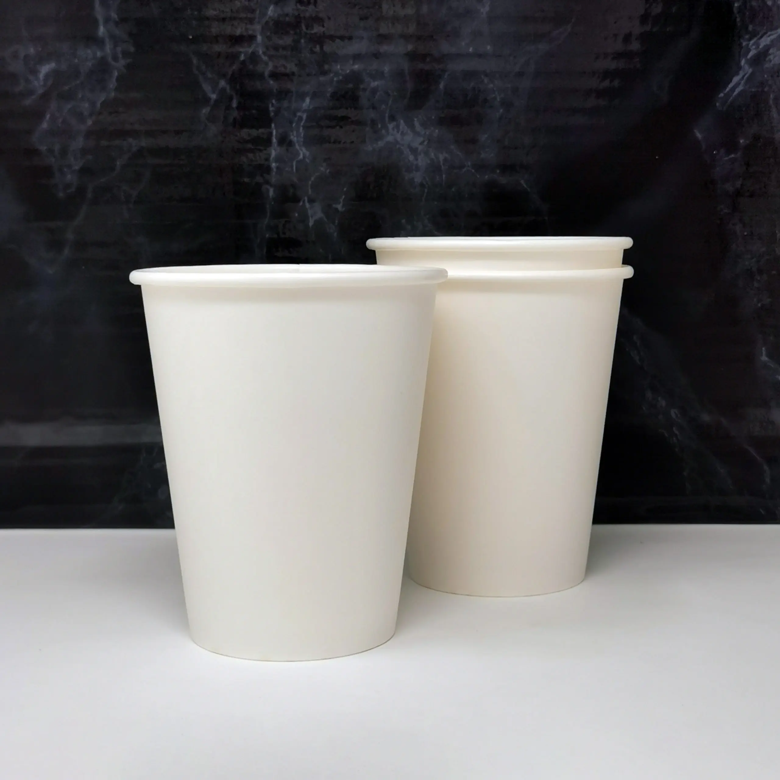 White Single Walled Paper Coffee Cups - 12oz 1 White Single Walled Paper Coffee Cups - 12oz