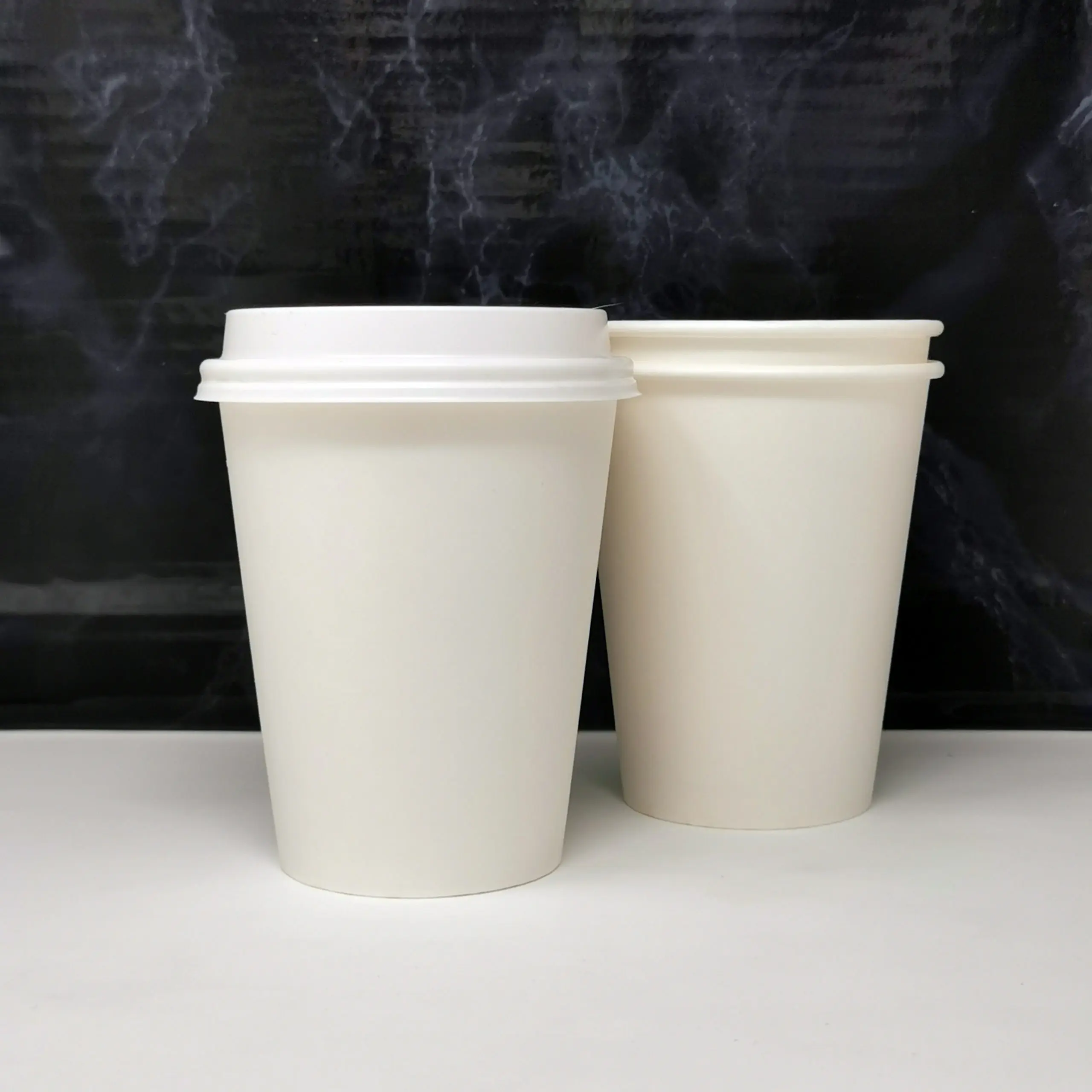 White Single Walled Paper Coffee Cups - 12oz 3 White Single Walled Paper Coffee Cups - 12oz - Image 3