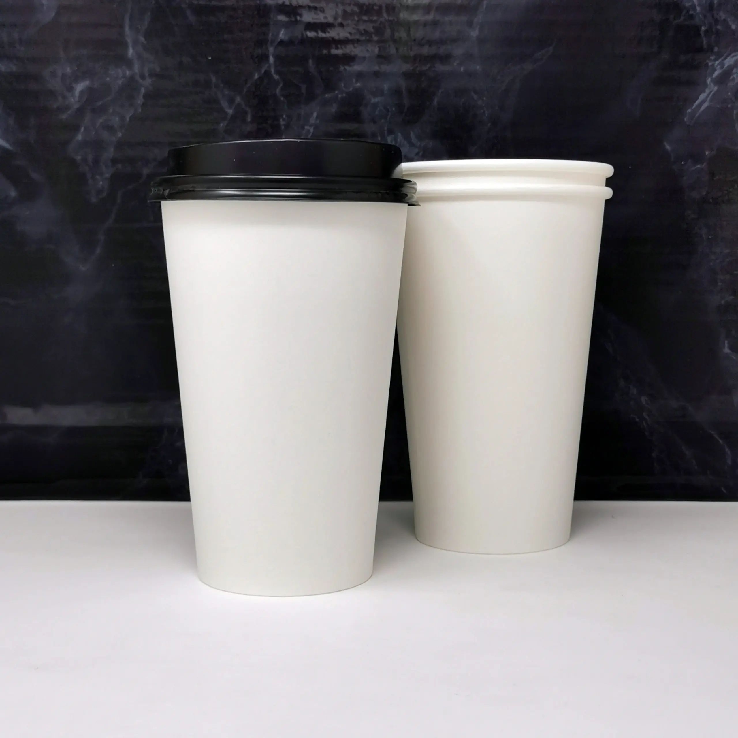 White Single Walled Paper Coffee Cups - 16oz 3 White Single Walled Paper Coffee Cups - 16oz - Image 3