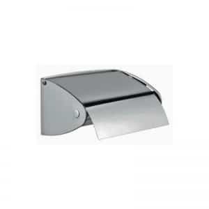Brushed Stainless Steel Single Flap Toilet Roll Holder 1 brushed steel toilet roll holder