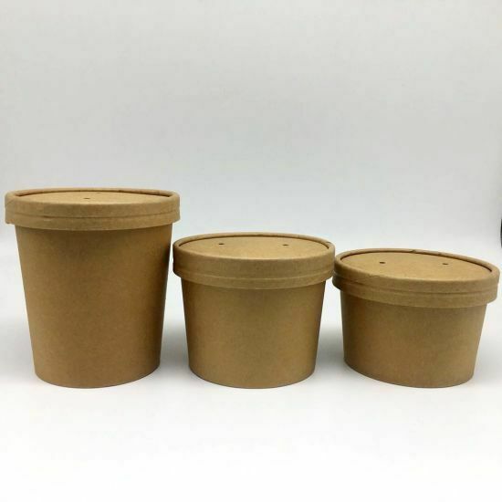 Kraft Disposable Round Container