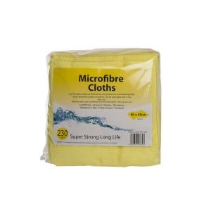 Yellow Professional Large Microfibre Cloths