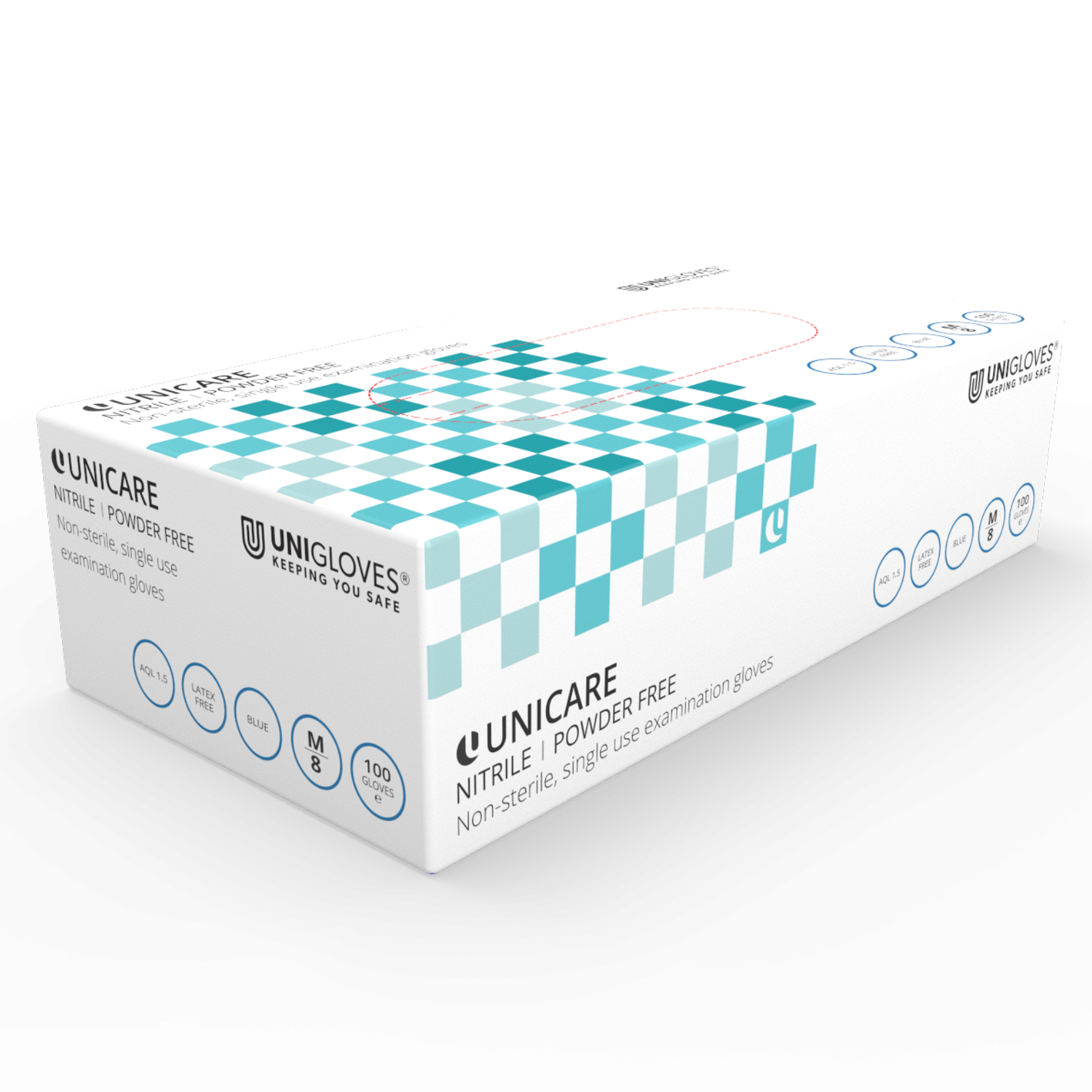 L - Blue Nitrile Gloves