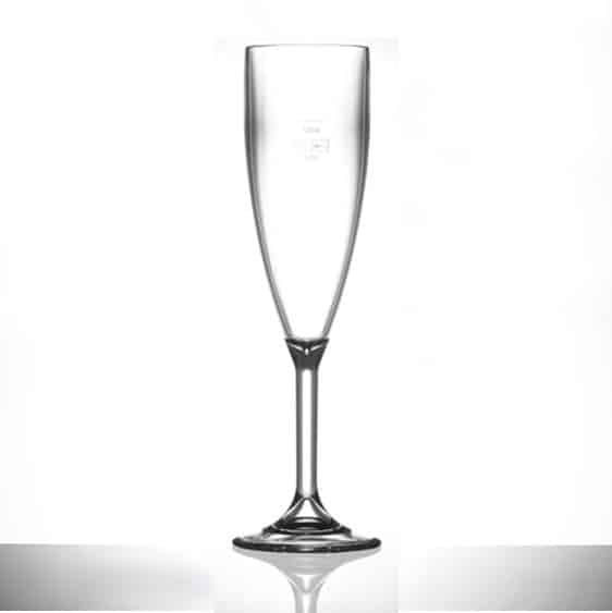 Elite Premium 6.6oz Flute Clear CE @ 125ml - Case of 12