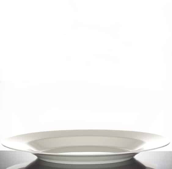 White PC Plate 10.5inch - Case of 12