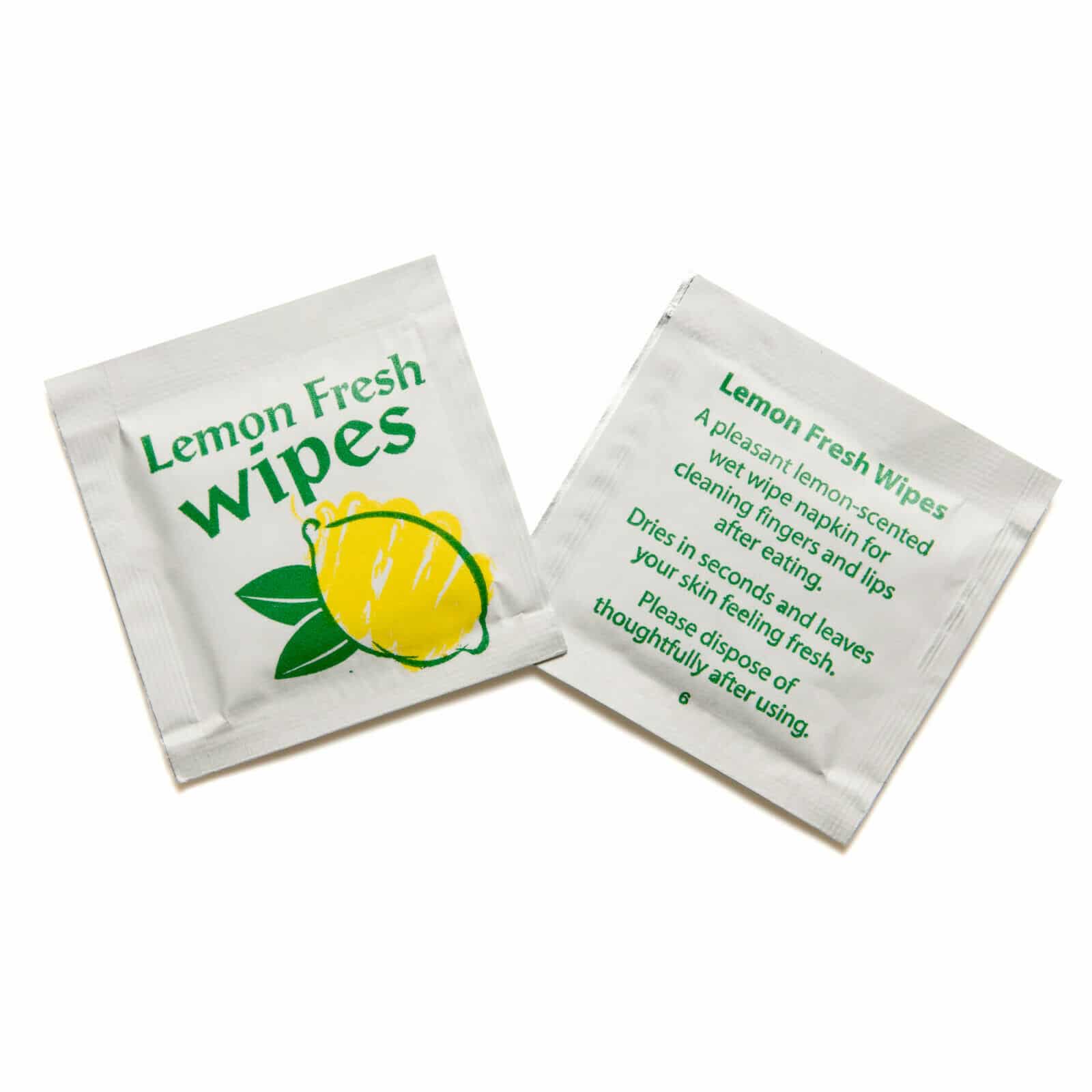 Lemon Scented Hand Finger Wipes