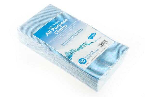 Pack of 50 x J Type Cleaning Cloths 60cm x 30cm 2 Pack of 50 x J Type Cleaning Cloths 60cm x 30cm - Image 2