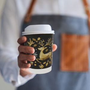 Exclusive 8oz Christmas Paper Coffee Cups