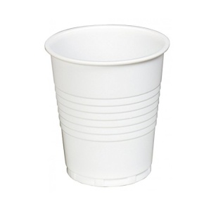 White or Clear Plastic 7oz Disposable Cups 180ml Vending Style