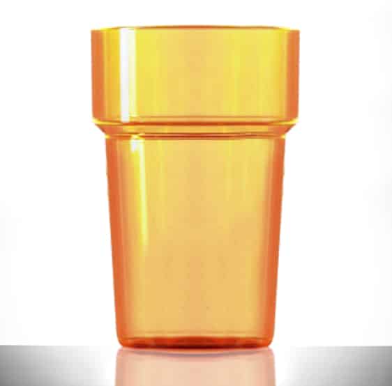 Econ Rigid 20oz Neon Orange CE - Case of 100