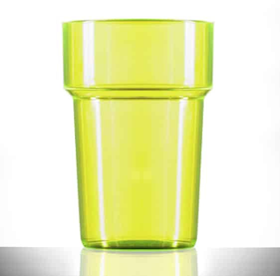 Econ Rigid 20oz Neon Yellow CE - Case of 100