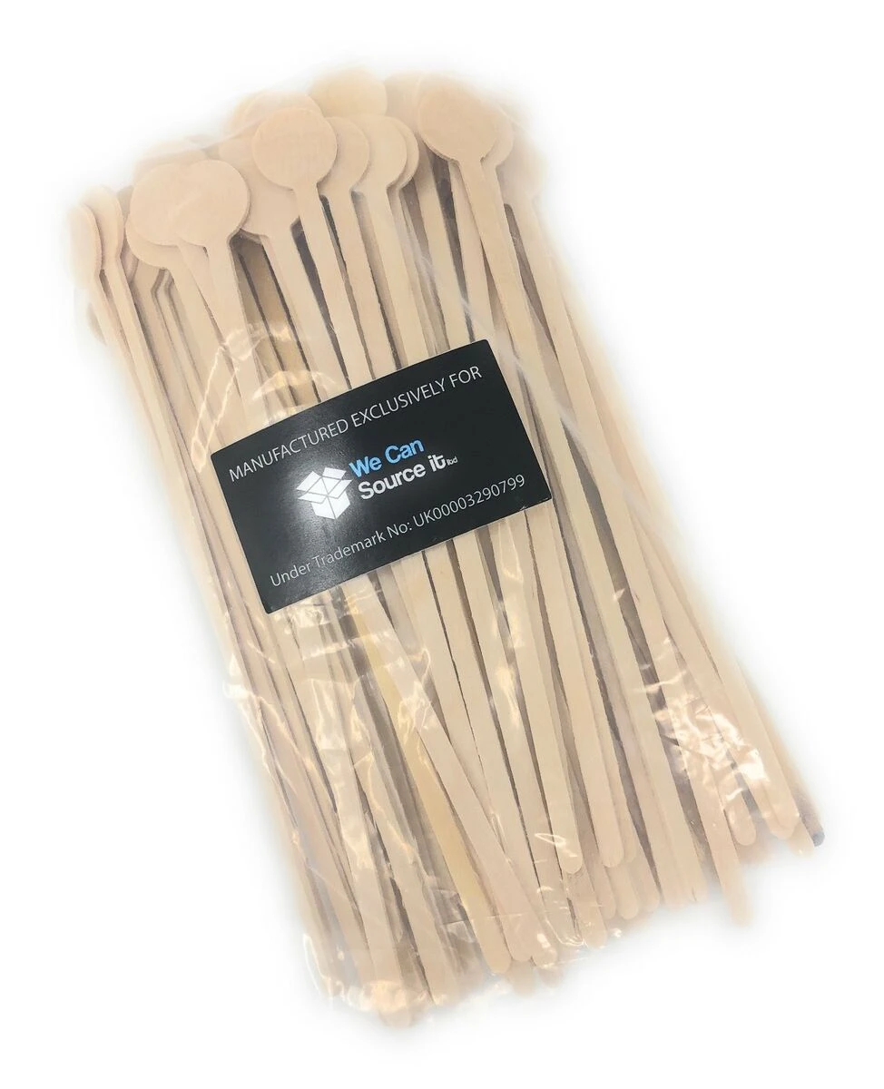 1000 x Wooden Disc Stirrers for Drinks (20cm) 2 1000 x Wooden Disc Stirrers for Drinks (20cm) - Image 2