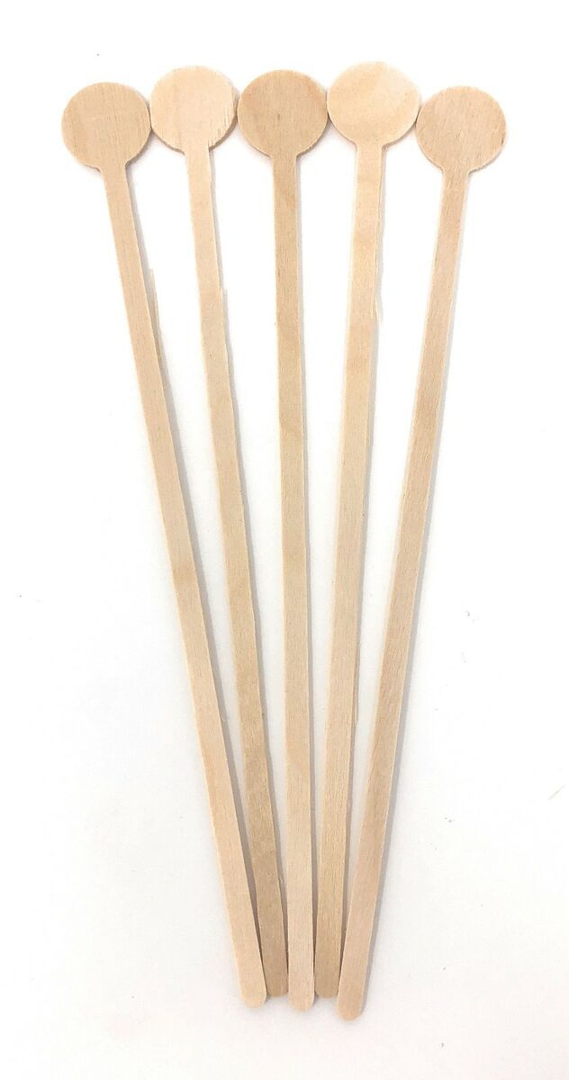 1000 x Wooden Disc Stirrers for Drinks (20cm) - We Can Source It