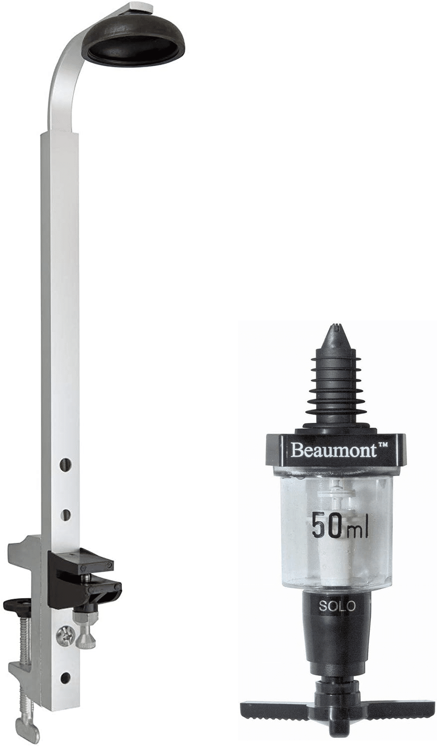 Shelf Mounted Optic Bracket for 70cl/1 Litre Bottle with 50ml Solo Measure