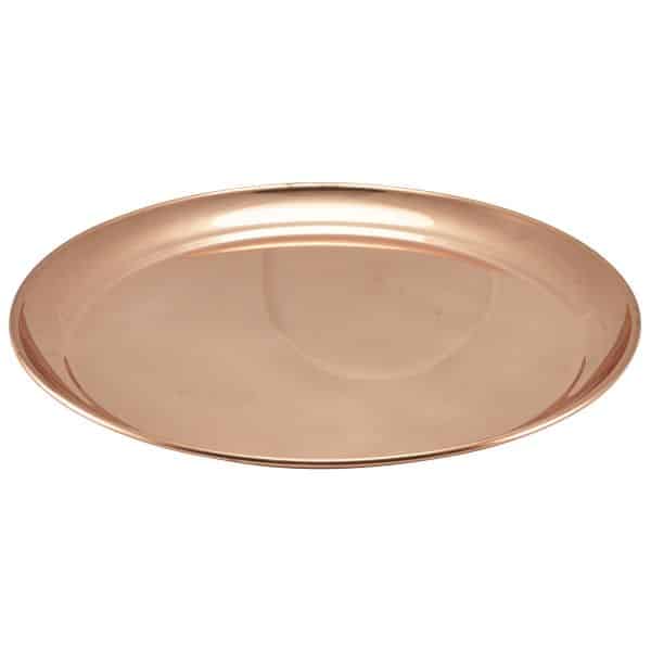 Copper 12" Round Tray 300mm