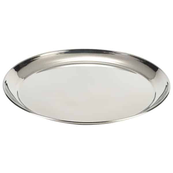 S/St. 14" Round Tray 350mm