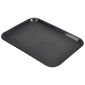 black food trays