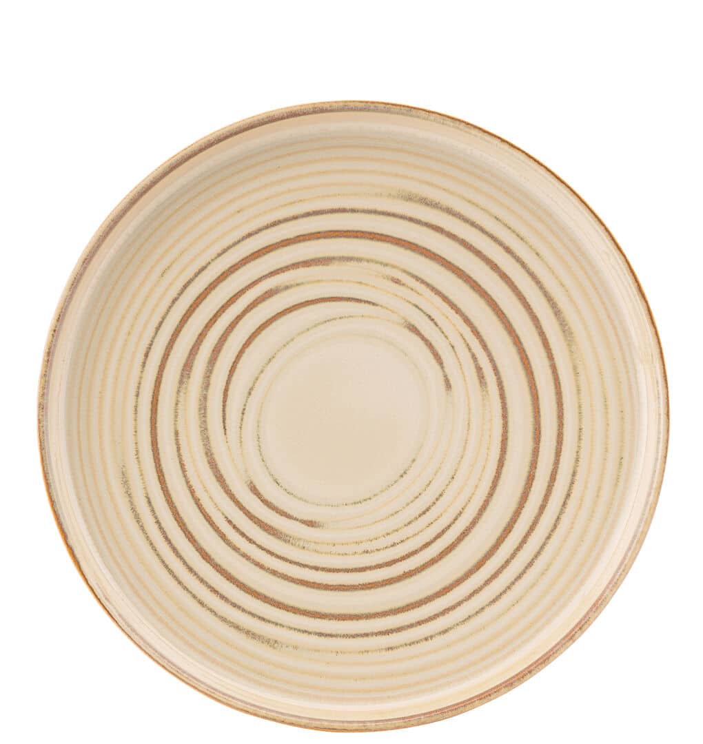Santo Taupe Coupe Plate 11" (28cm) - Box of 6