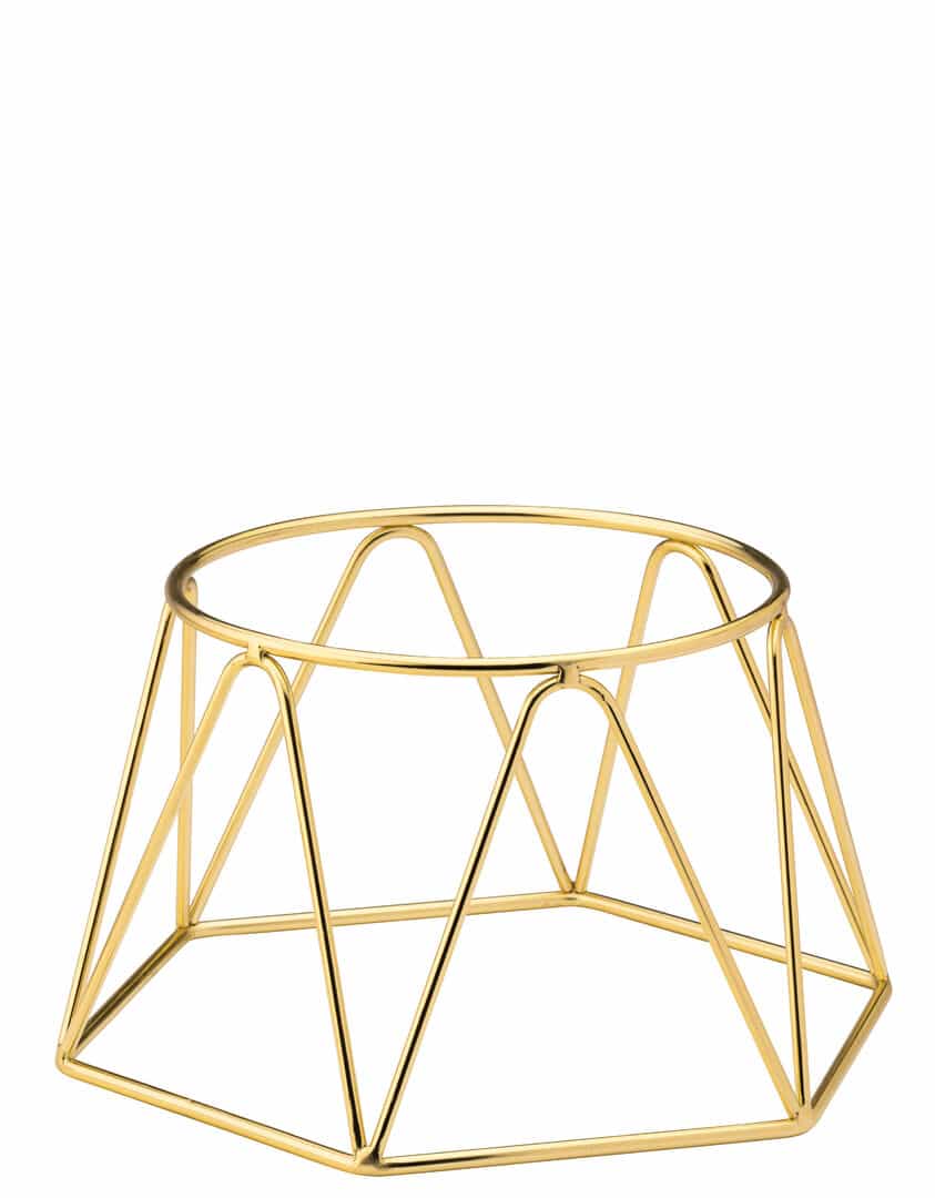 Gold Plate Riser - 16.5cm x 13cm - Box of 6