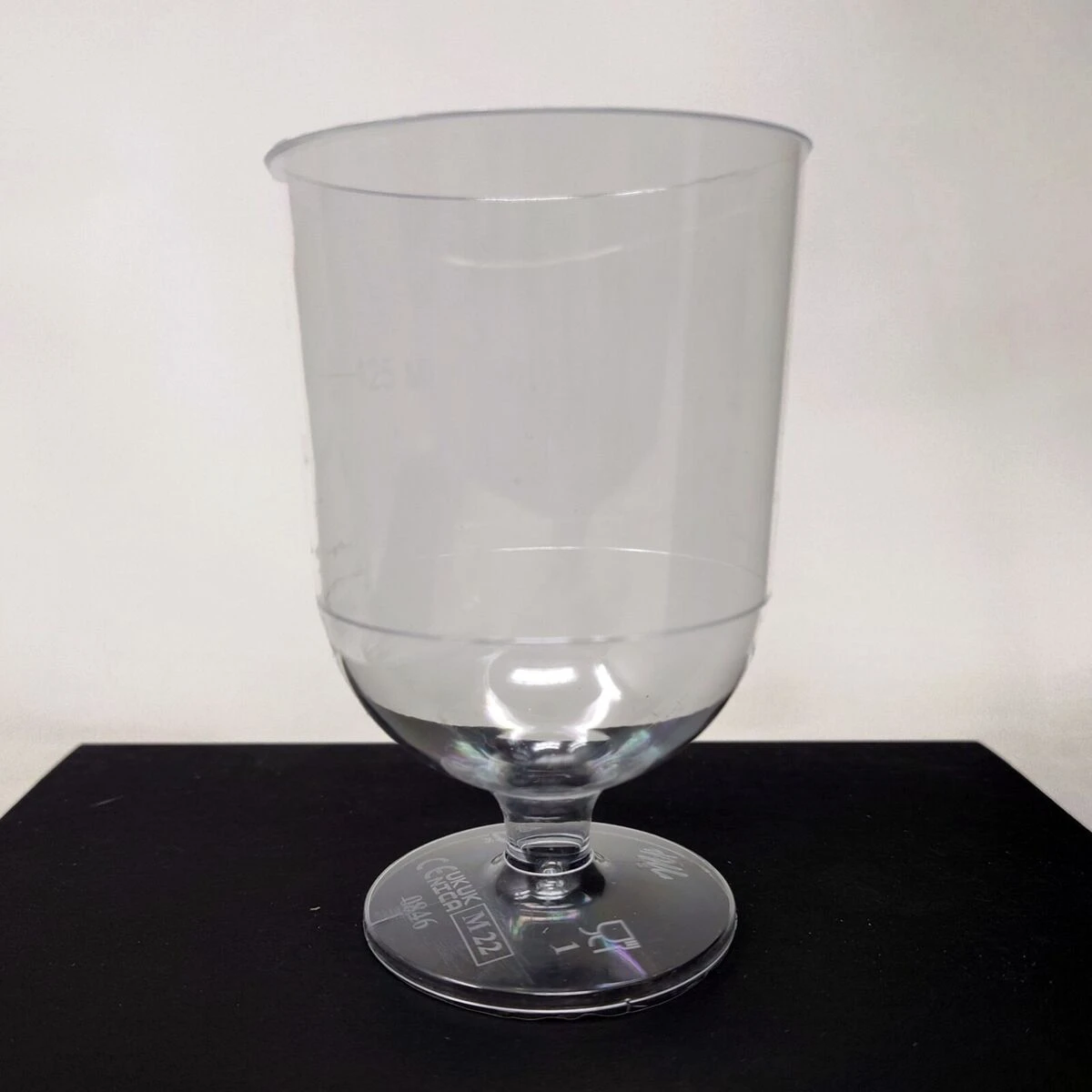 Plastic Wine Glasses Marked At 125ml and 175ml - One Piece 3 Plastic Wine Glasses Marked At 125ml and 175ml - One Piece - Image 3