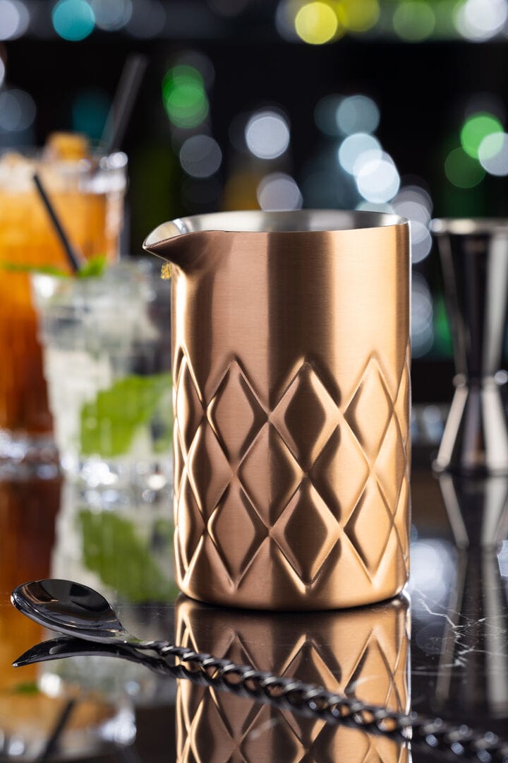 Brushed Copper Steel Double Walled Mixing Jar 58cl - Pack of 1 2 Brushed Copper Steel Double Walled Mixing Jar 58cl - Pack of 1 - Image 2