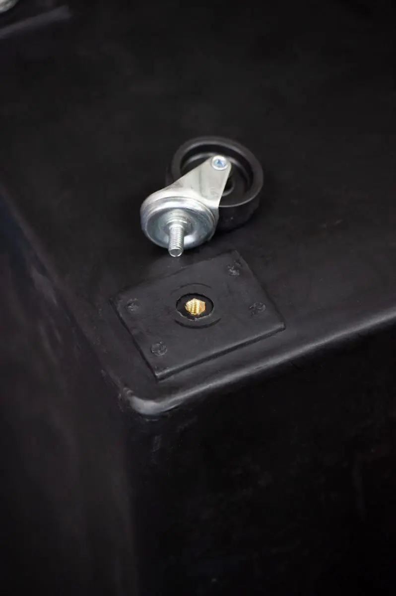 Castors/Wheels for Black Bottle Skip Bin | Pack 4 Wheels 2 Castors/Wheels for Black Bottle Skip Bin | Pack 4 Wheels - Image 2