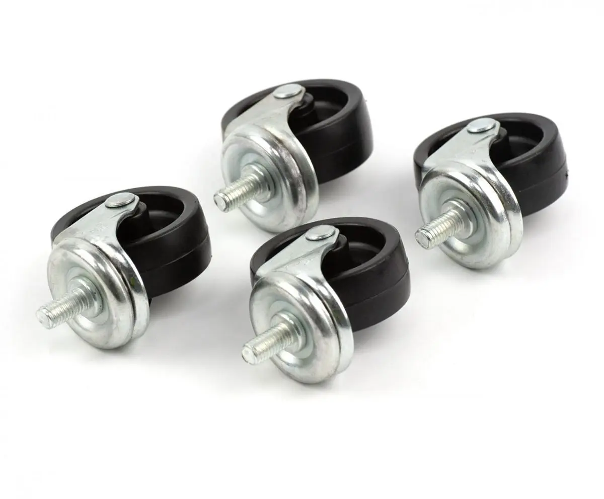Castors/Wheels for Black Bottle Skip Bin | Pack 4 Wheels 1 Castors