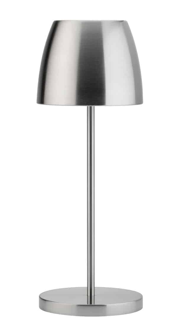 Montserrat LED Cordless Lamp 30cm - Brushed Silver - Pack of 6