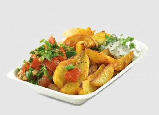 Bagasse Chip Food Tray 7x5 inch