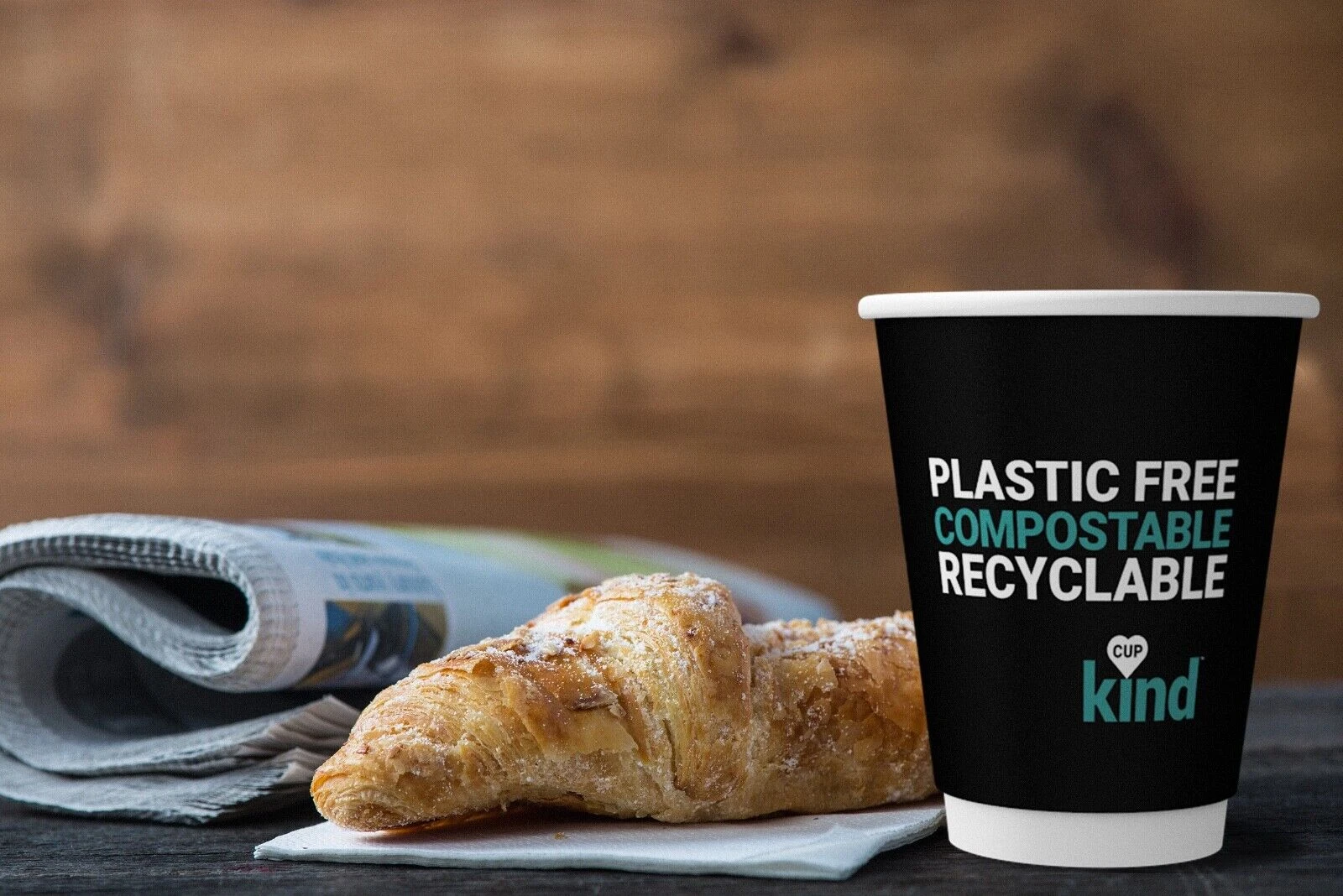 12oz CupKind Compostable Plastic Free Paper Cup 3 12oz CupKind Compostable Plastic Free Paper Cup - Image 3