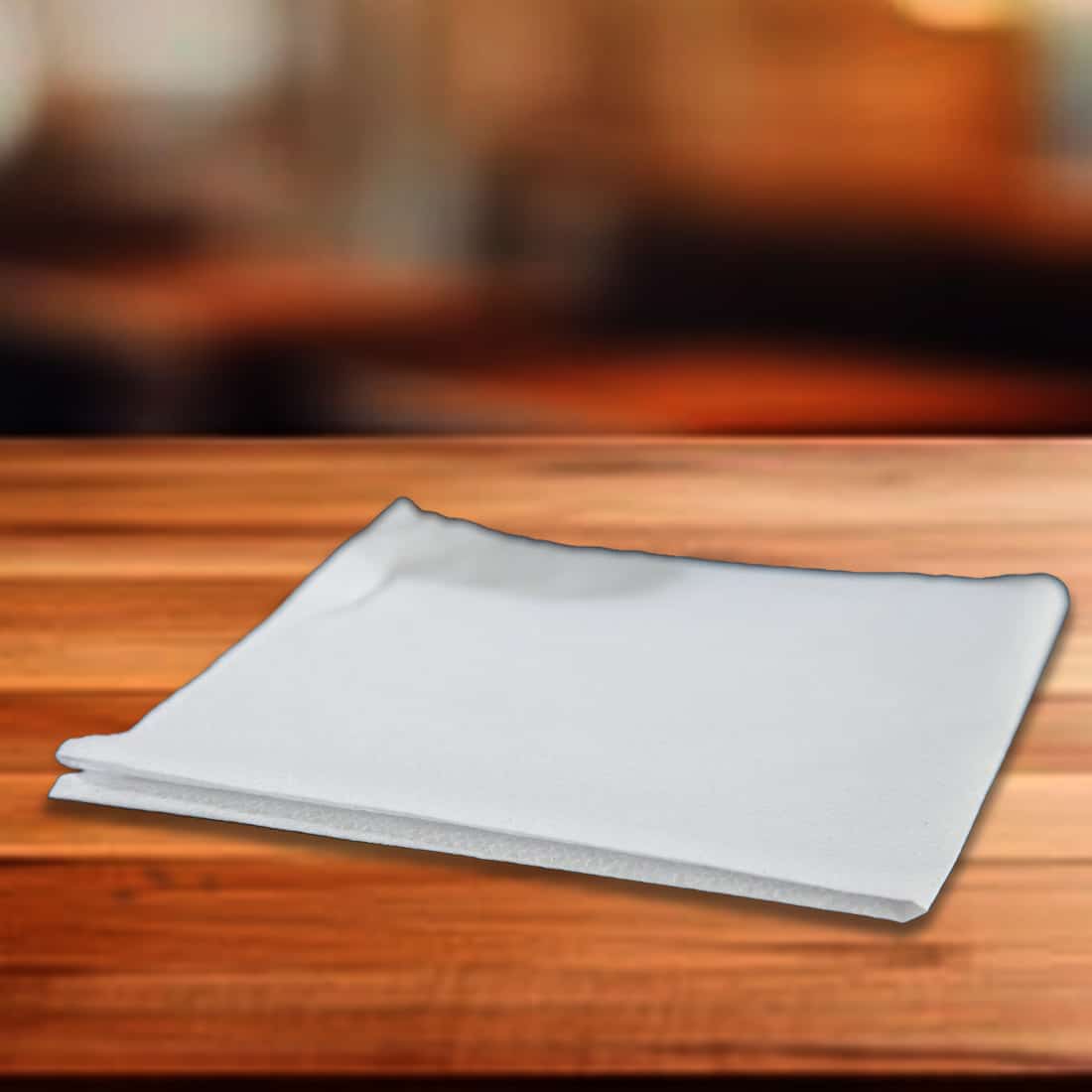 White 1ply Napkins 33cm x 33cm – 4 Fold
