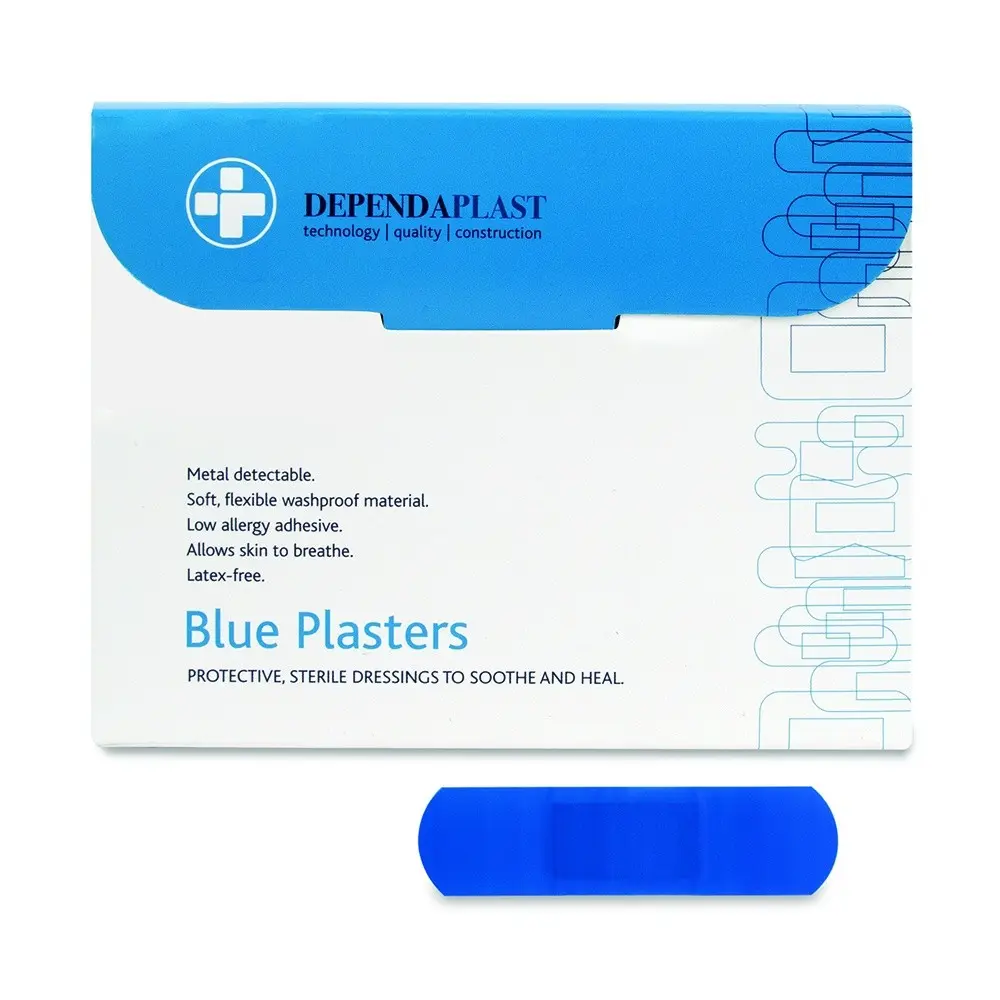 Blue Detectable Plasters 75mm x 25mm Pk 100 3 Blue Detectable Plasters 75mm x 25mm Pk 100 - Image 3