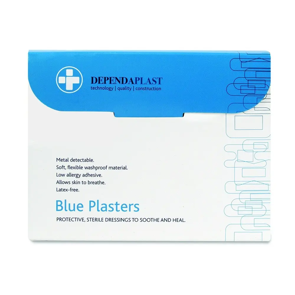 Blue Detectable Plasters 75mm x 25mm Pk 100 4 Blue Detectable Plasters 75mm x 25mm Pk 100 - Image 4