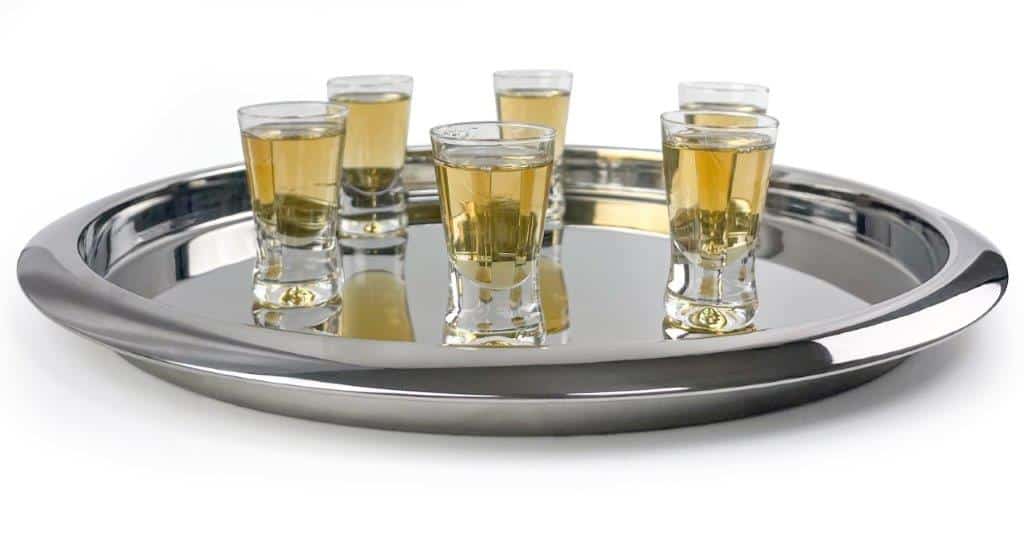 14″ Highly Polished Waiter’s Tray 2 14″ Highly Polished Waiter’s Tray - Image 2