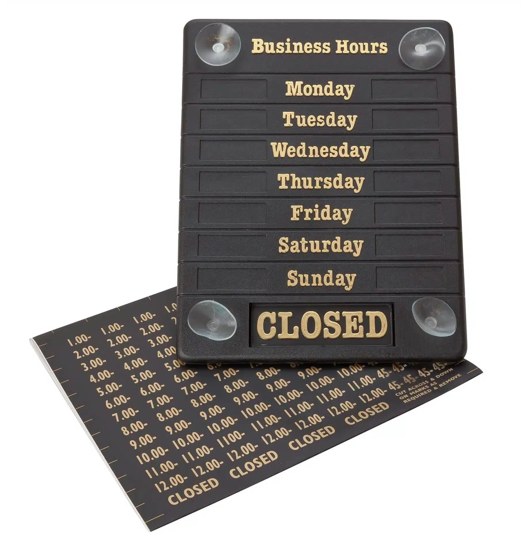Hours of Business Sign Board